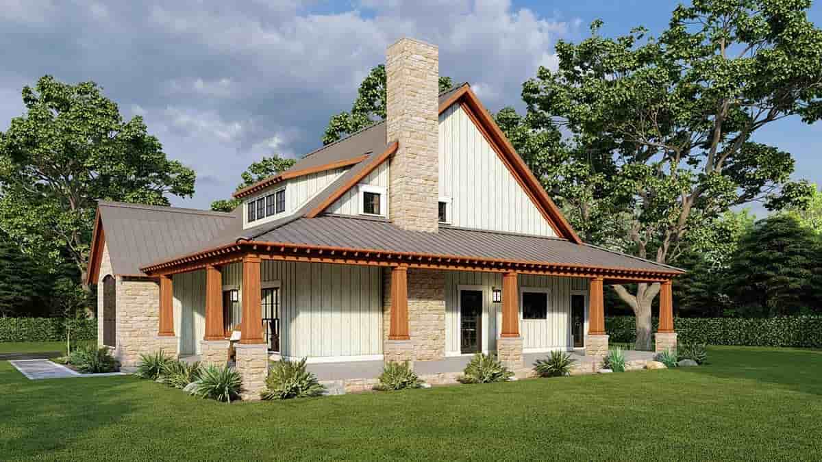 Bungalow, Country, Craftsman, Farmhouse House Plan 82693 with 3 Beds, 3 Baths, 2 Car Garage Picture 1