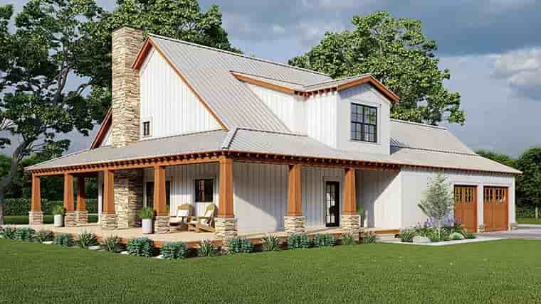 Bungalow, Cabin, Country, Craftsman, Farmhouse House Plan 82697 with 3 Beds, 3 Baths, 2 Car Garage Picture 5