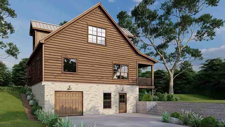 Cabin, Country, Farmhouse House Plan 82701 with 3 Beds, 3 Baths, 1 Car Garage Picture 5