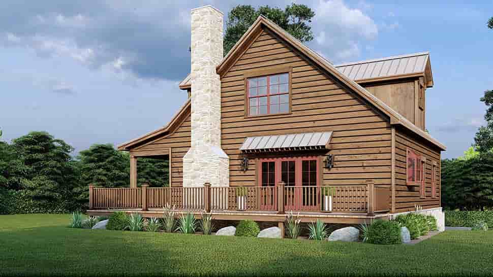 Cabin, Country, Farmhouse House Plan 82701 with 3 Beds, 3 Baths, 1 Car Garage Picture 6