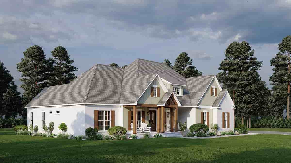Bungalow, Craftsman, Farmhouse, Traditional House Plan 82705 with 4 Beds, 5 Baths, 2 Car Garage Picture 2