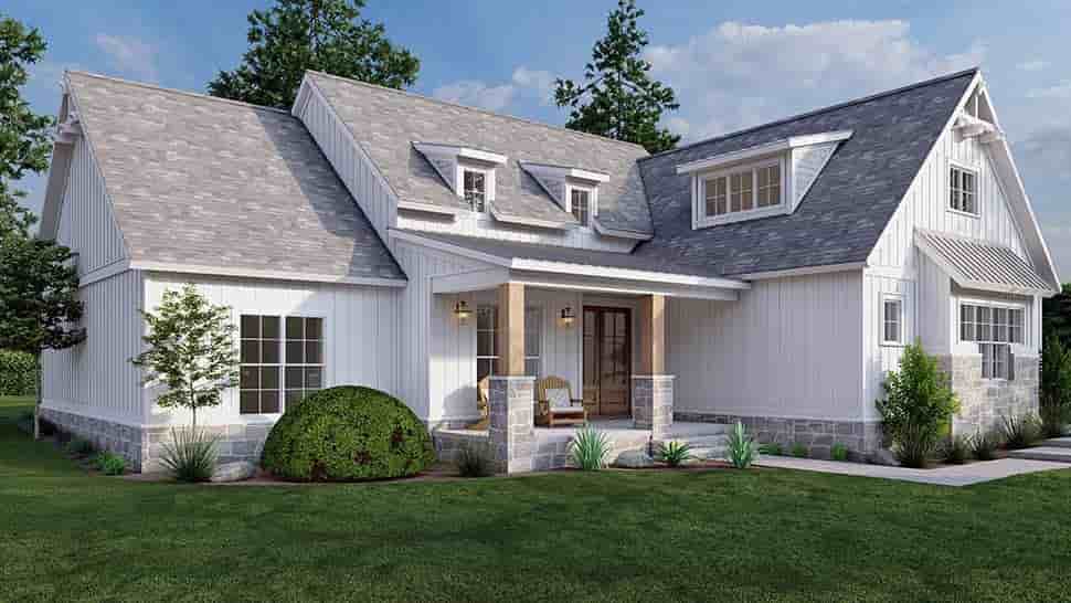 Bungalow, Contemporary, Country, Craftsman, Farmhouse House Plan 82707 with 5 Beds, 4 Baths, 4 Car Garage Picture 4