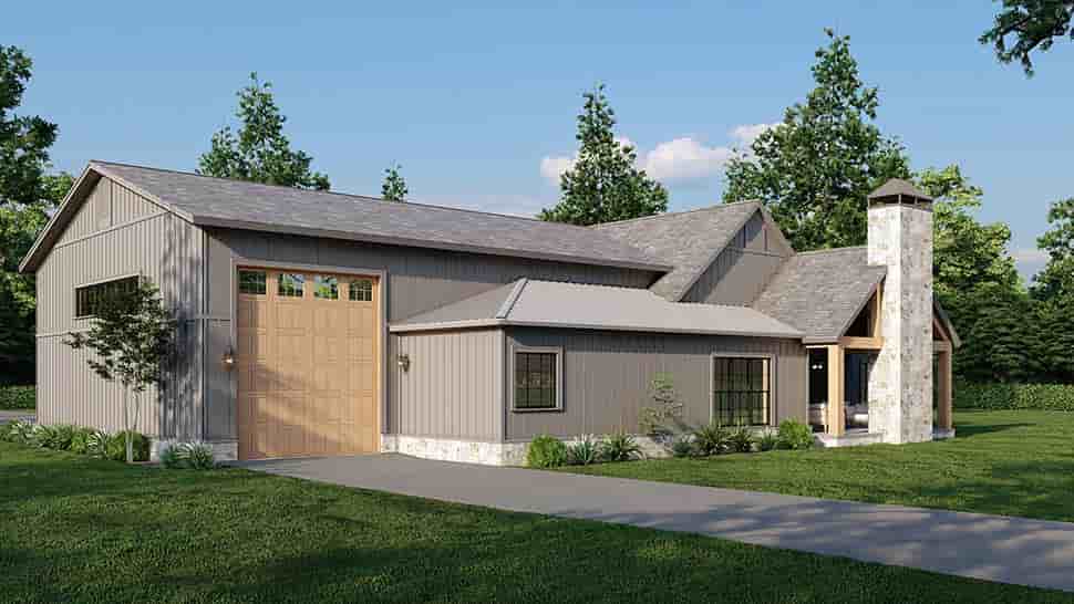Bungalow, Contemporary, Country, Craftsman, Farmhouse, Traditional House Plan 82714 with 4 Beds, 3 Baths, 3 Car Garage Picture 6