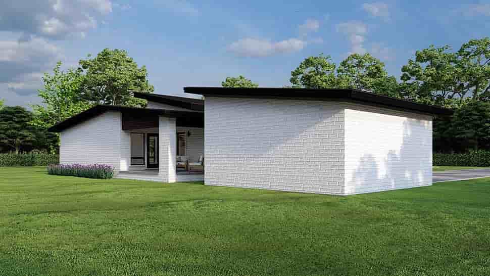 Contemporary, Modern House Plan 82719 with 3 Beds, 3 Baths, 2 Car Garage Picture 6