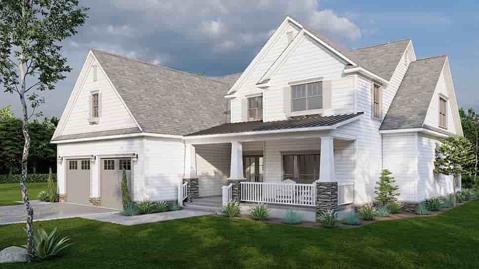 Bungalow, Country, Craftsman, Farmhouse, Southern, Traditional House Plan 82725 with 4 Beds, 4 Baths, 2 Car Garage Picture 4
