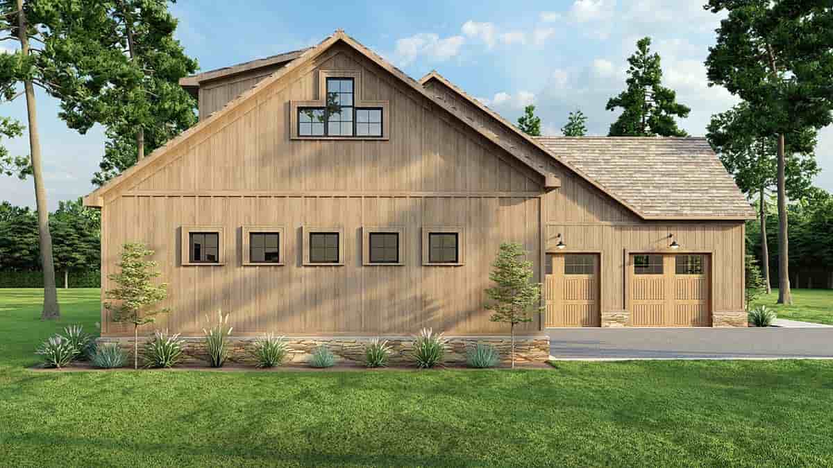 Bungalow, Country, Craftsman, Farmhouse, Southern, Traditional House Plan 82726 with 3 Beds, 3 Baths, 4 Car Garage Picture 2
