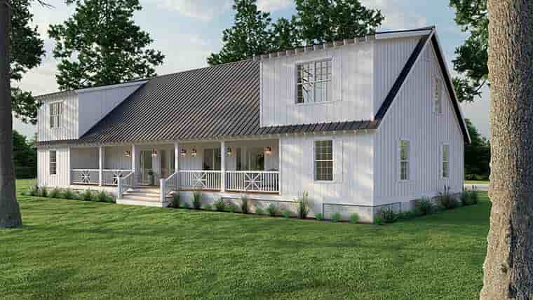 Country, Farmhouse, Southern, Traditional Multi-Family Plan 82727 with 3 Beds, 2 Baths Picture 5