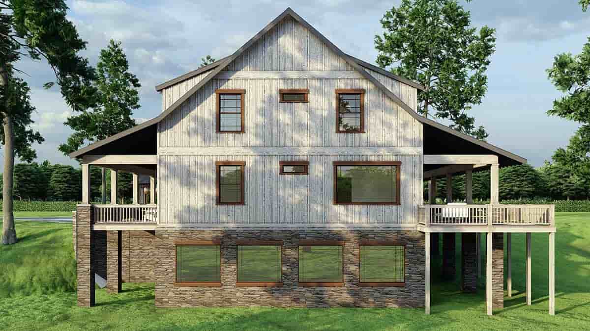 Barndominium, Country, Farmhouse, Southern House Plan 82728 with 6 Beds, 4 Baths, 2 Car Garage Picture 1