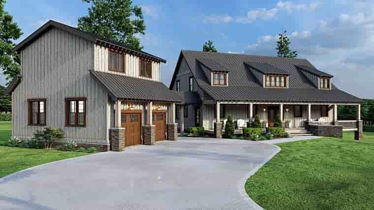 Barndominium, Country, Farmhouse, Southern House Plan 82728 with 6 Beds, 4 Baths, 2 Car Garage Picture 5