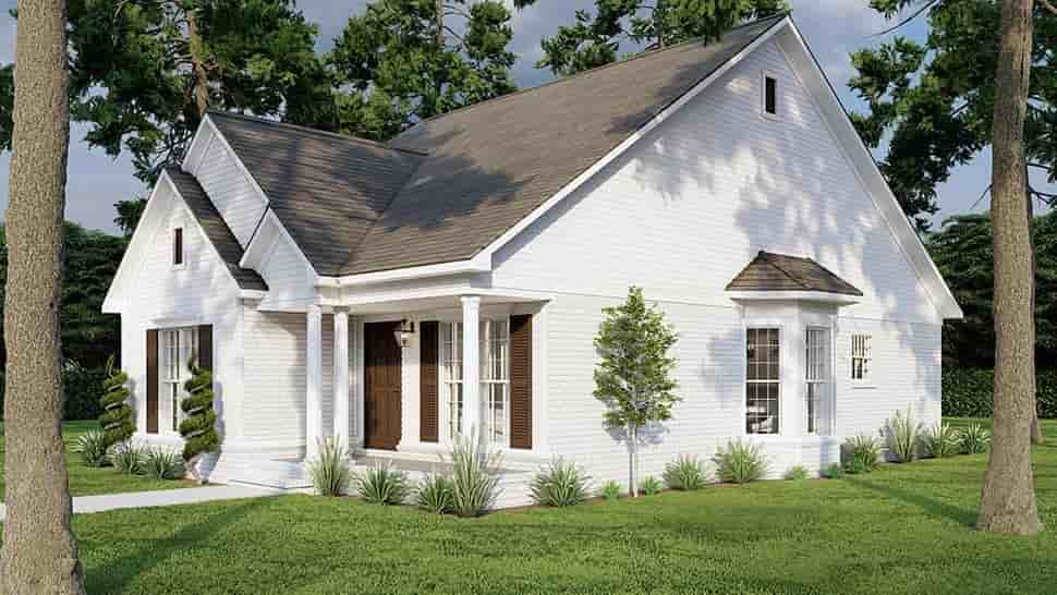 Country, Southern, Traditional House Plan 82730 with 3 Beds, 2 Baths Picture 3