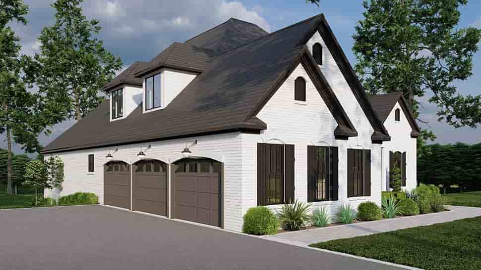 Contemporary, European, Modern House Plan 82734 with 5 Beds, 5 Baths, 3 Car Garage Picture 4