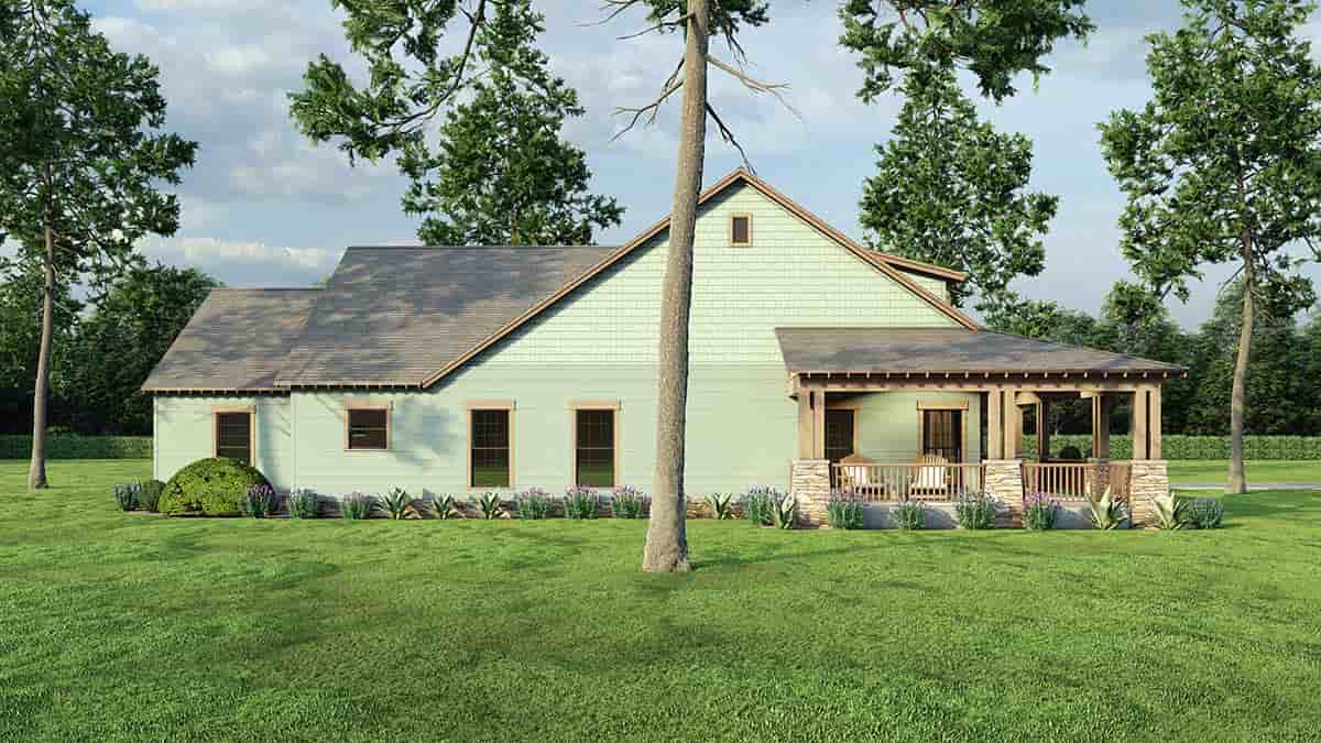 Cabin, Country, Farmhouse, Southern House Plan 82740 with 2 Beds, 2 Baths, 2 Car Garage Picture 2