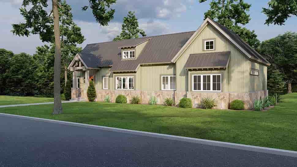 Bungalow, Cabin, Cottage, Craftsman House Plan 82742 with 2 Beds, 3 Baths Picture 3