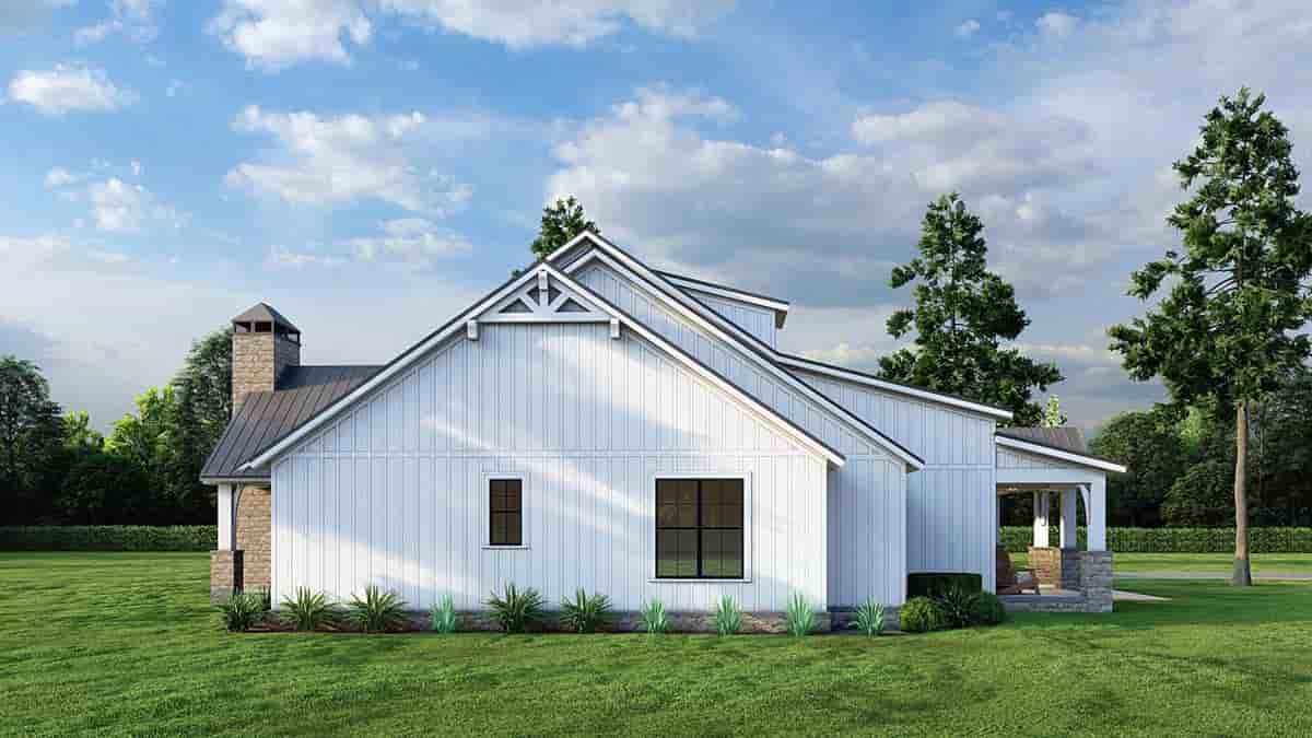 Barndominium, Country, Southern, Traditional House Plan 82743 with 4 Beds, 4 Baths, 3 Car Garage Picture 2