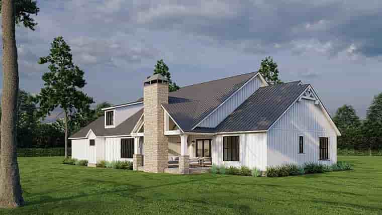 Barndominium, Country, Southern, Traditional House Plan 82743 with 4 Beds, 4 Baths, 3 Car Garage Picture 5