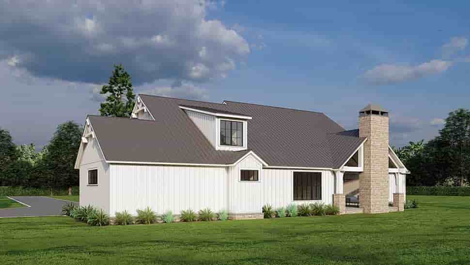 Barndominium, Country, Southern, Traditional House Plan 82743 with 4 Beds, 4 Baths, 3 Car Garage Picture 6