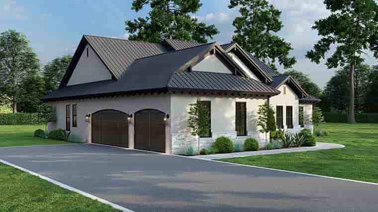 French Country, Mediterranean, Tuscan House Plan 82749 with 4 Beds, 3 Baths, 3 Car Garage Picture 5