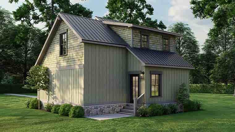 Coastal, Cottage, Country, Southern Multi-Family Plan 82755 with 2 Beds, 2 Baths Picture 5