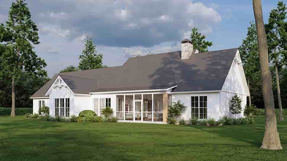 Farmhouse House Plan 82757 with 5 Beds, 3 Baths, 3 Car Garage Picture 6