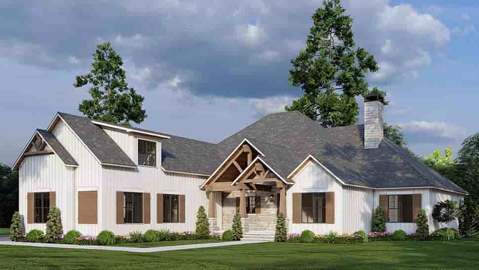 Craftsman, Traditional House Plan 82765 with 3 Beds, 4 Baths, 2 Car Garage Picture 4