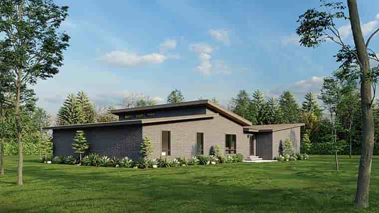 Contemporary, Modern House Plan 82770 with 3 Beds, 2 Baths, 2 Car Garage Picture 5