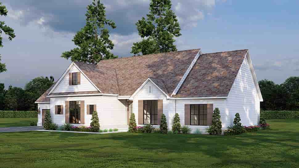 Country, Farmhouse House Plan 82776 with 3 Beds, 3 Baths, 3 Car Garage Picture 4