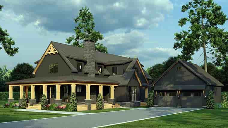 Coastal, Country, Craftsman, Farmhouse House Plan 82779 with 4 Beds, 4 Baths, 2 Car Garage Picture 5