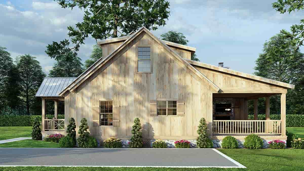 Cabin, Country, Craftsman House Plan 82780 with 3 Beds, 2 Baths Picture 1