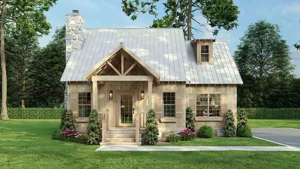 Cabin, Country, Craftsman House Plan 82780 with 3 Beds, 2 Baths Picture 3