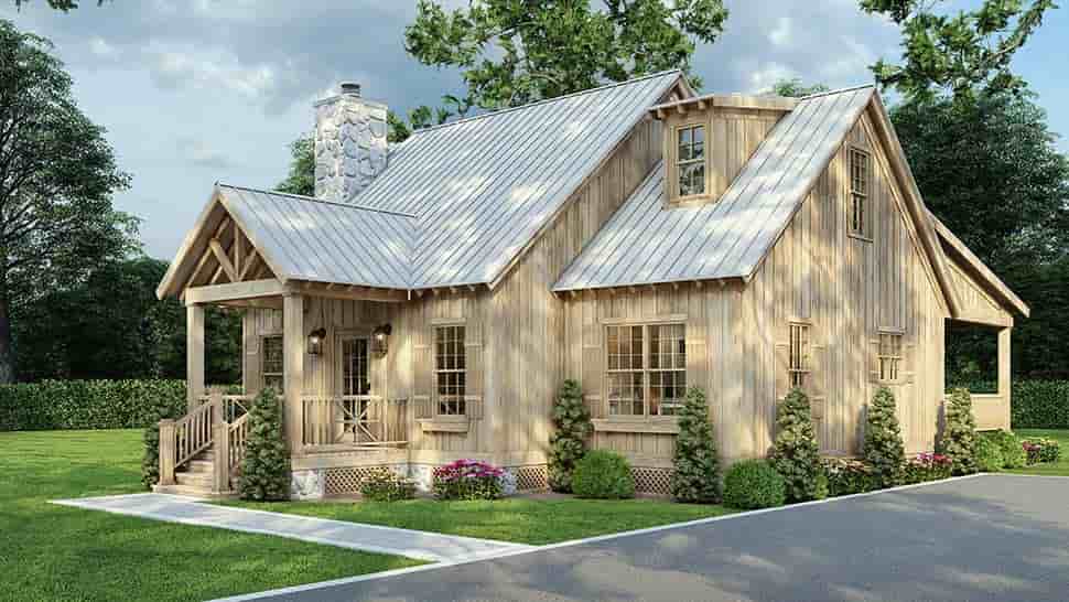 Cabin, Country, Craftsman House Plan 82780 with 3 Beds, 2 Baths Picture 4
