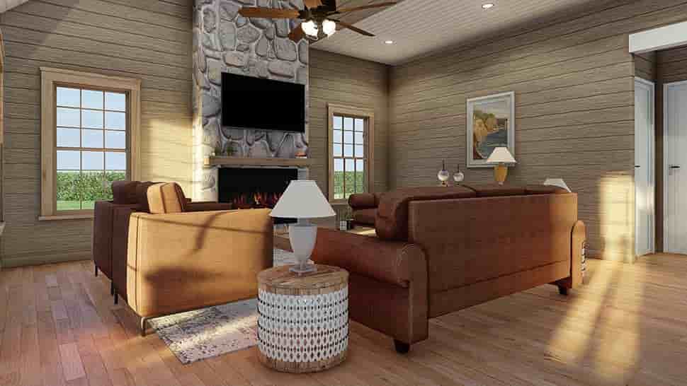 Cabin, Country, Craftsman House Plan 82780 with 3 Beds, 2 Baths Picture 7