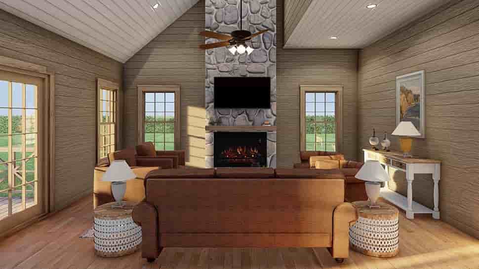 Cabin, Country, Craftsman House Plan 82780 with 3 Beds, 2 Baths Picture 9
