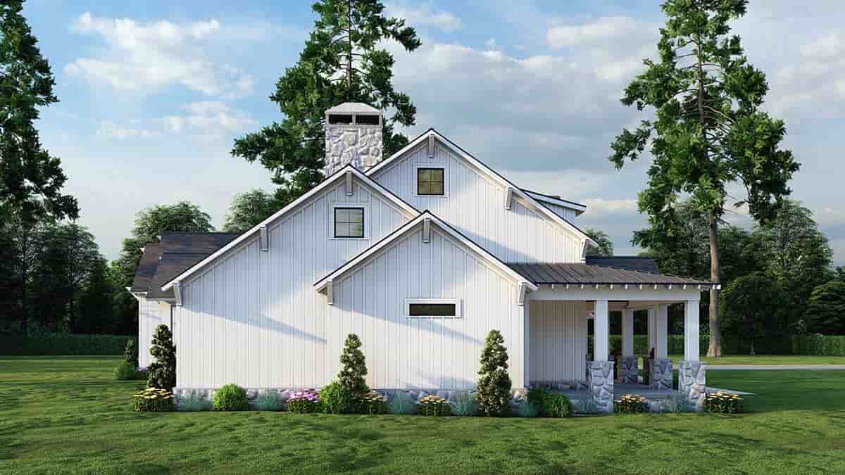 Country, Farmhouse House Plan 82782 with 3 Beds, 3 Baths, 3 Car Garage Picture 2