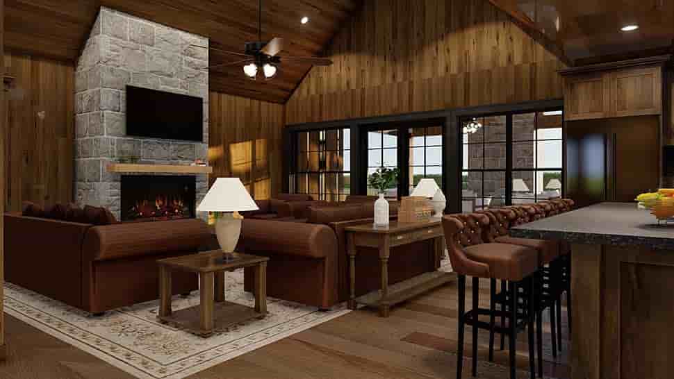 Barndominium, Country, Craftsman, Farmhouse House Plan 82783 with 4 Beds, 3 Baths, 4 Car Garage Picture 11