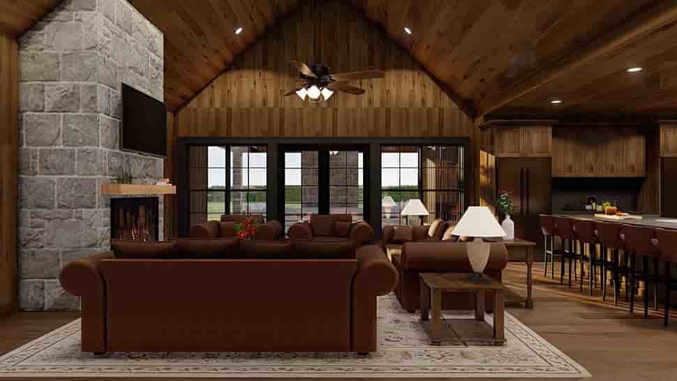 Barndominium, Country, Craftsman, Farmhouse House Plan 82783 with 4 Beds, 3 Baths, 4 Car Garage Picture 12