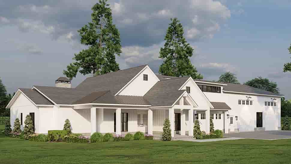 Barndominium, Country, Craftsman, Farmhouse House Plan 82783 with 4 Beds, 3 Baths, 4 Car Garage Picture 19