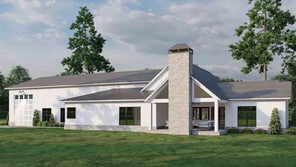 Barndominium, Country, Craftsman, Farmhouse House Plan 82783 with 4 Beds, 3 Baths, 4 Car Garage Picture 26
