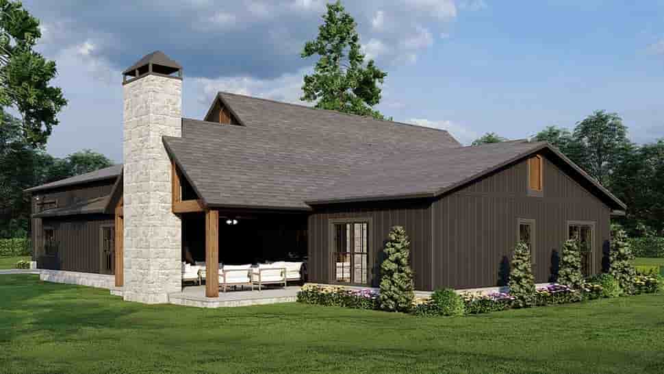 Barndominium, Country, Craftsman, Farmhouse House Plan 82783 with 4 Beds, 3 Baths, 4 Car Garage Picture 7