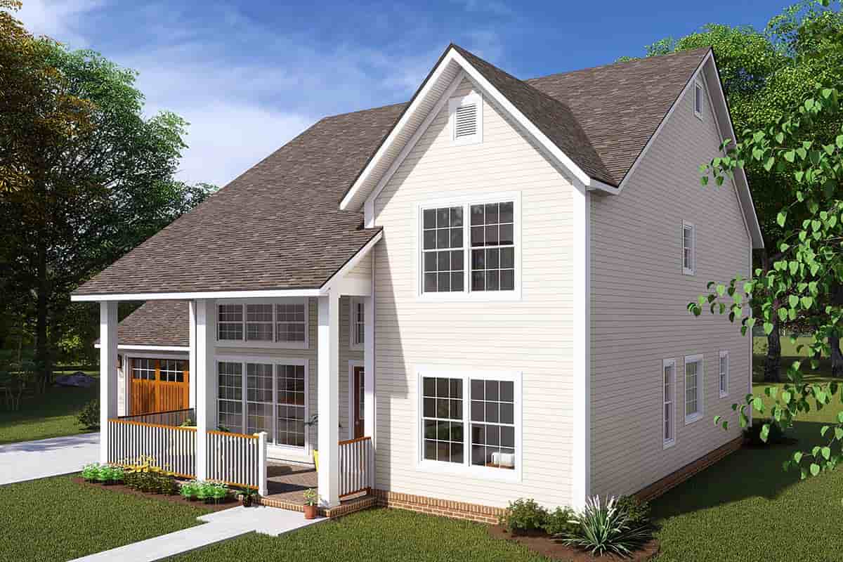 Cottage, Traditional House Plan 82823 with 4 Beds, 3 Baths, 2 Car Garage Picture 1