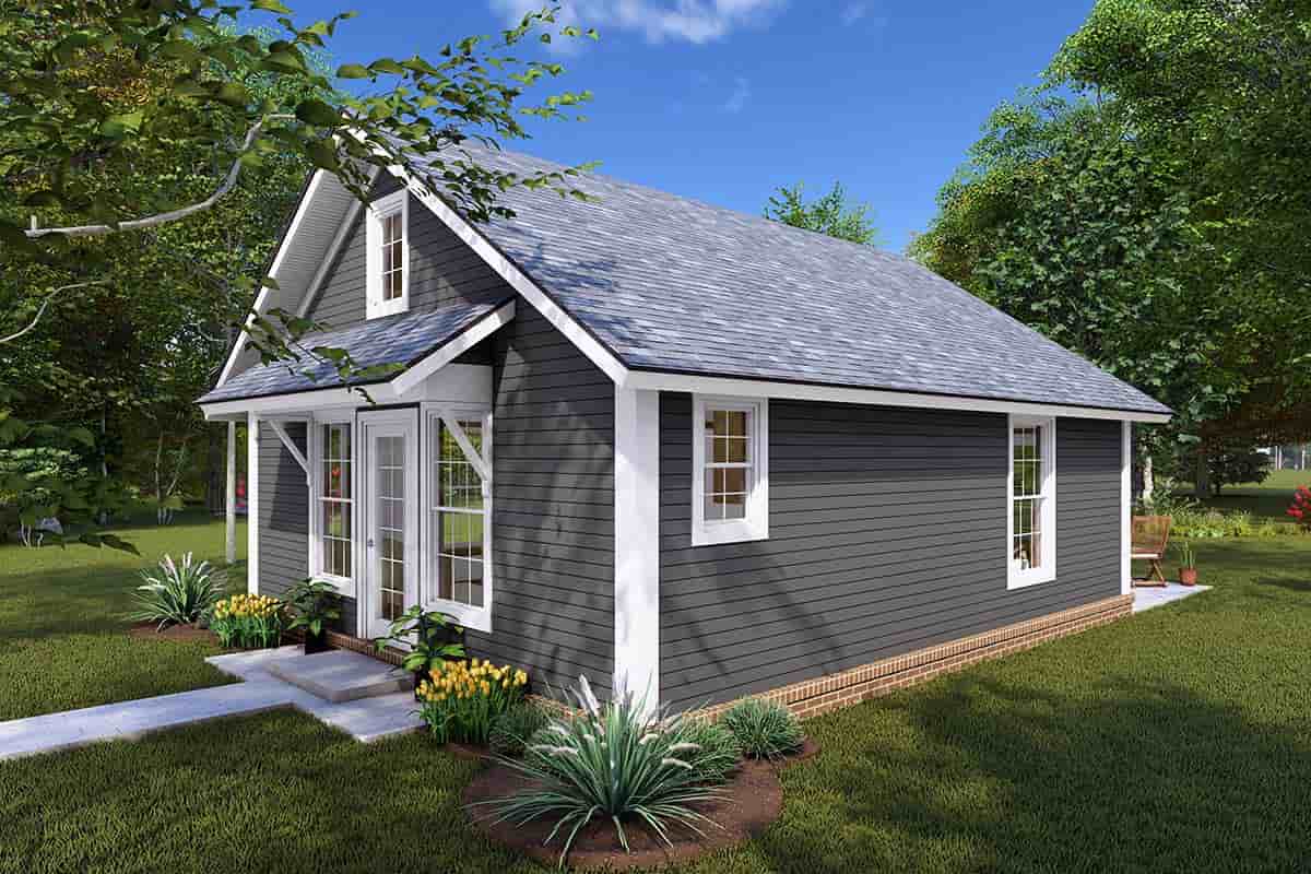Cottage, Craftsman, Traditional House Plan 82826 with 2 Beds, 1 Baths Picture 1