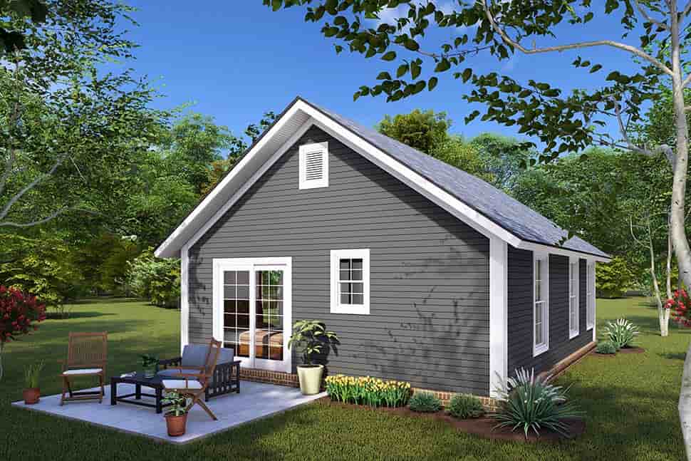 Cottage, Craftsman, Traditional House Plan 82826 with 2 Beds, 1 Baths Picture 3
