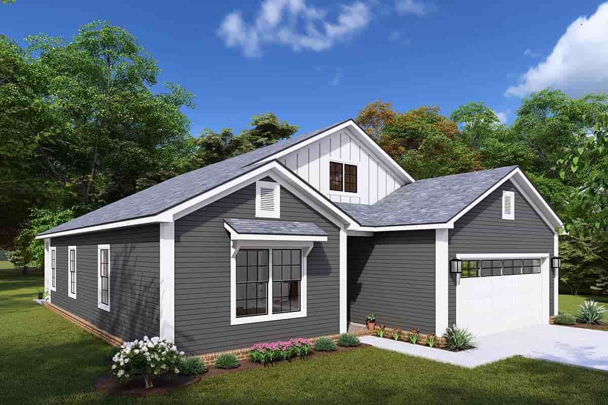 Cottage, Country, Traditional House Plan 82834 with 3 Beds, 2 Baths, 2 Car Garage Picture 2