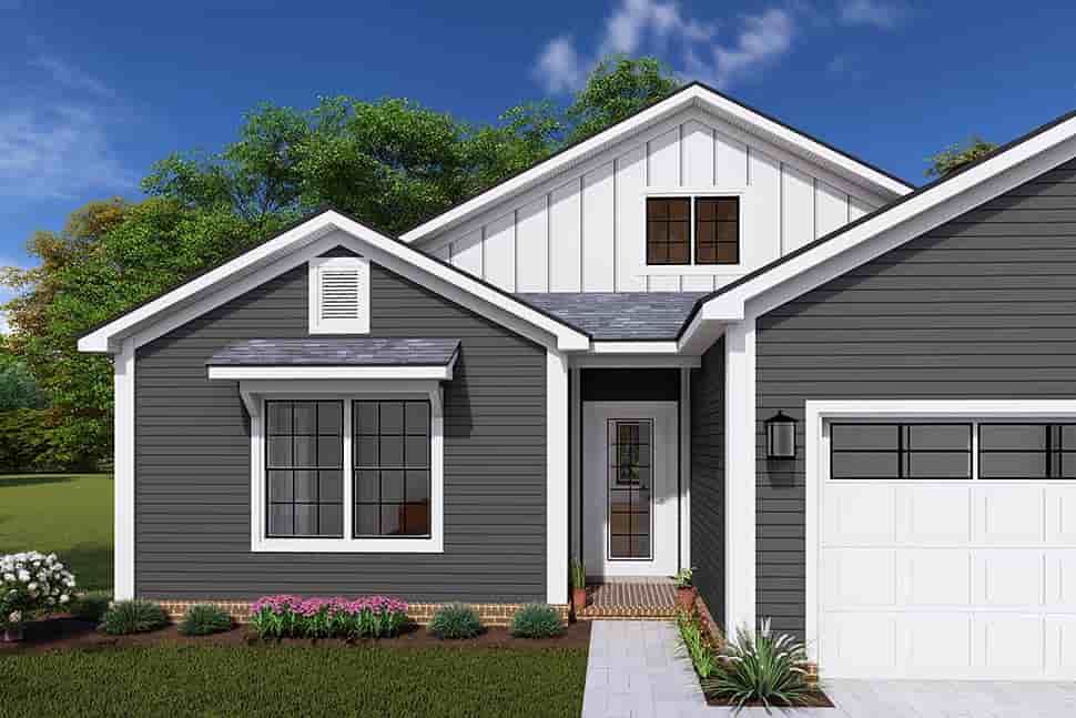 Cottage, Country, Traditional House Plan 82834 with 3 Beds, 2 Baths, 2 Car Garage Picture 3