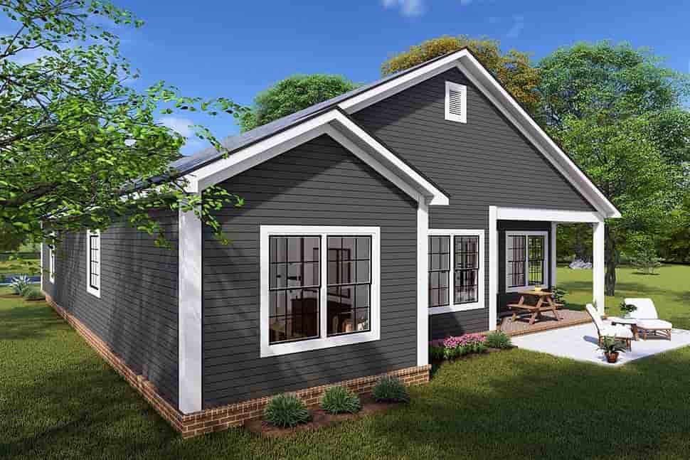 Cottage, Country, Traditional House Plan 82834 with 3 Beds, 2 Baths, 2 Car Garage Picture 4