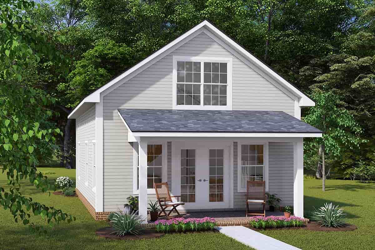 Cabin, Cottage House Plan 82837 with 1 Beds, 1 Baths Picture 2