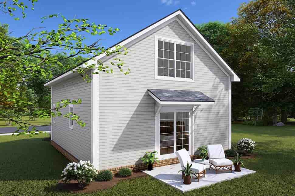Cabin, Cottage House Plan 82837 with 1 Beds, 1 Baths Picture 3