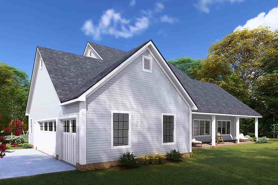 Cottage, Farmhouse, Traditional House Plan 82839 with 4 Beds, 3 Baths, 3 Car Garage Picture 3