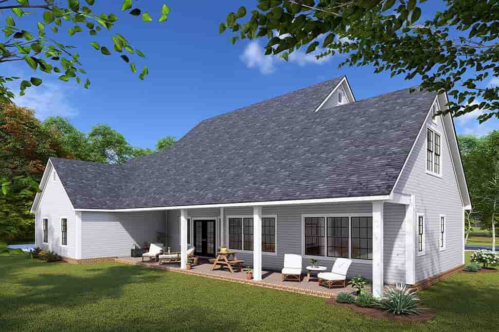 Cottage, Farmhouse, Traditional House Plan 82839 with 4 Beds, 3 Baths, 3 Car Garage Picture 4