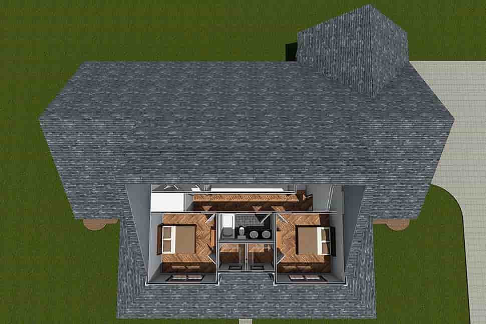 Cottage, Farmhouse, Traditional House Plan 82839 with 4 Beds, 3 Baths, 3 Car Garage Picture 7