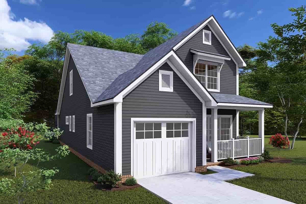 Cottage, Traditional House Plan 82840 with 3 Beds, 3 Baths, 1 Car Garage Picture 2